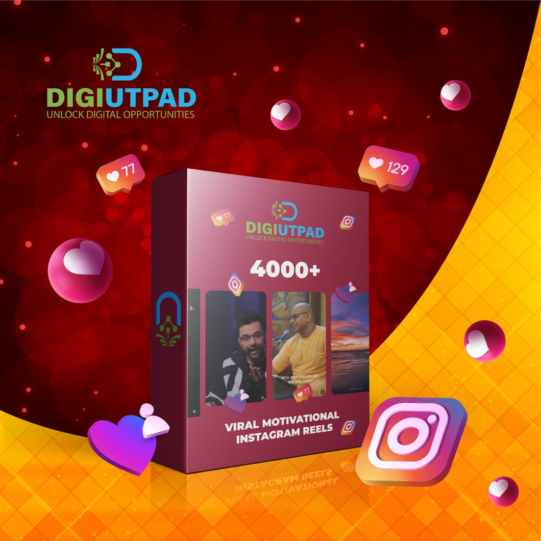 DIGIUTPAD™ 4000+ Ultimate Motivation Viral Instagram Reels Bundle
