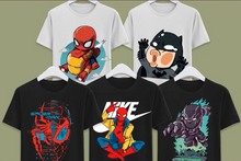 Load image into Gallery viewer, DIGIUTPAD™ 50 Grafftic + 50 Kids Super Hero + 1000 Retro Gaming T-Shirt Mega Bundle Combo Pack

